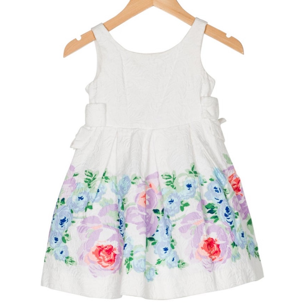 Janie and Jack Floral Brocade Formal Dress
